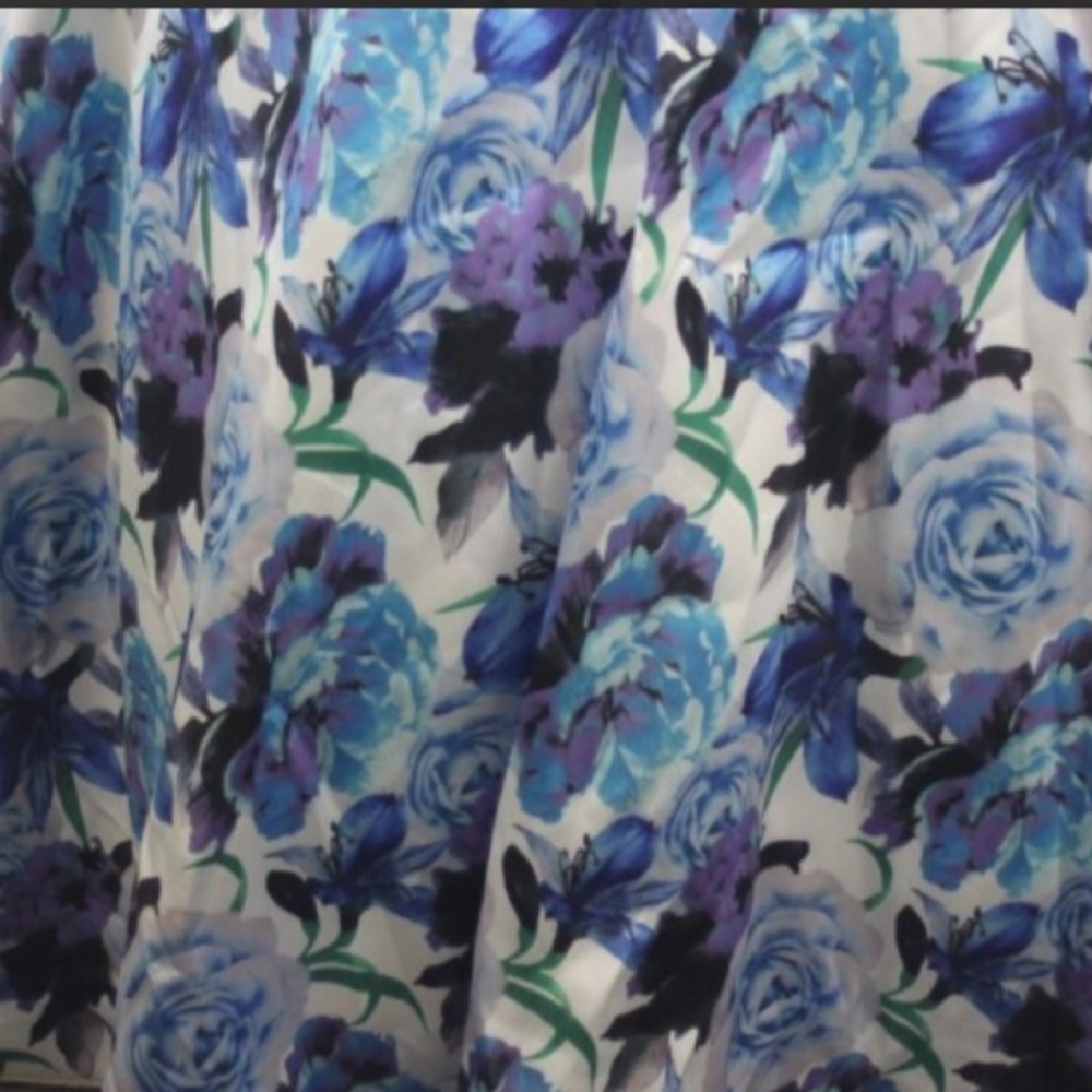 SOLD!!!Nwt Rachel Allan blue floral beaded gown - Picture 5 of 8